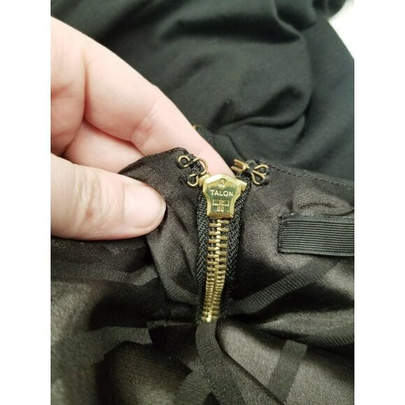 guess jumpsuit women Black Small tight bodycon form fitting sleeveless gold zip‎ - Picture 14 of 16